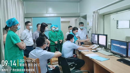 广西心血管疾病介入诊疗技术质量控制中心专家到我院检查指导