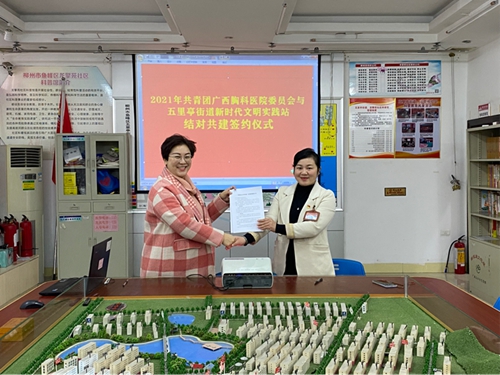  广西胸科医院团委与柳州市龙擎苑社区携手共建“青年之家”运行合作模式