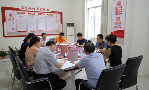 自治区卫生健康委党史学习教育领导小组第三指导组来我院指导专题组织生活会