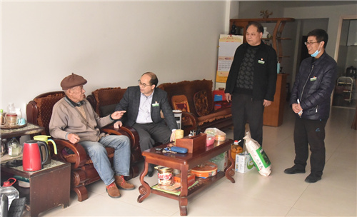 新春送祝福|广西龙潭医院开展慰问生活困难党员和建国前入党的老党员活动
