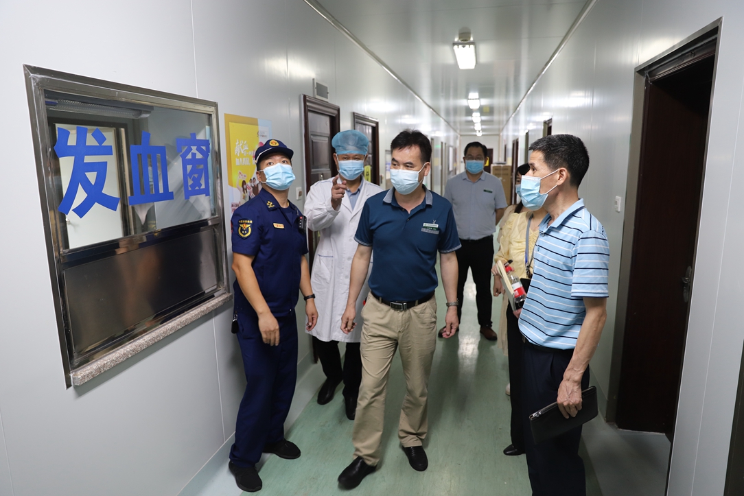 自治区卫生健康委检查组到广西胸科医院开展安全生产和消防安全大检查