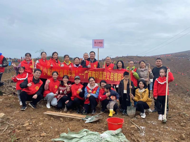 小紫荆共植青年林——广西胸科医院开展义务植树活动